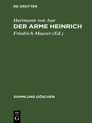 cover image of Der arme Heinrich